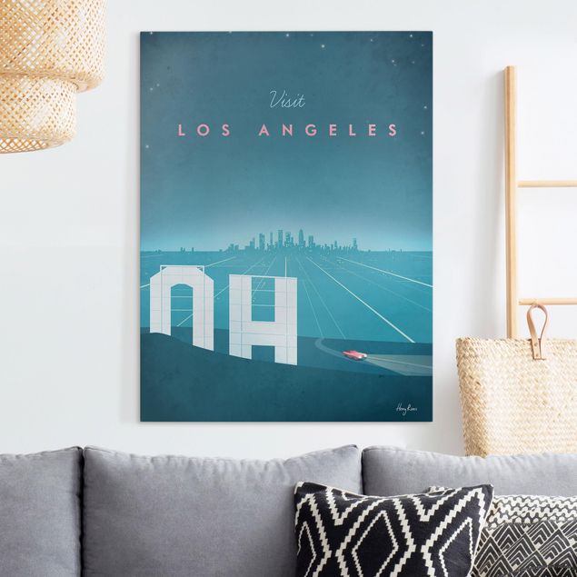 Tela America  Poster di viaggio - Los Angeles