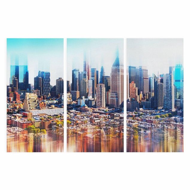 Quadri skyline  Skyline di Manhattan tratto urbano