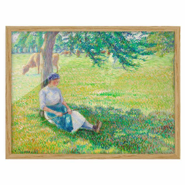 Quadri Romanticismo Camille Pissarro - Cowgirl, Eragny