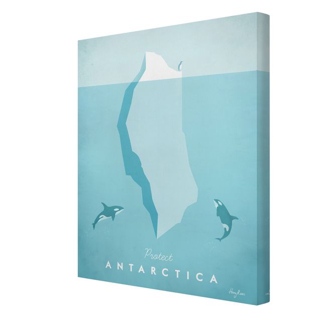 Quadri con spiaggia e mare Poster di viaggio - Antartide