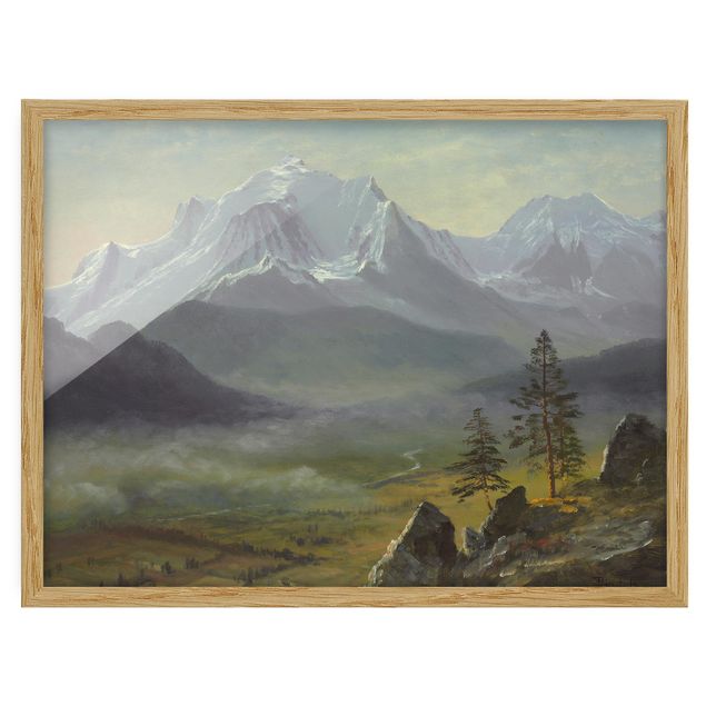 Stile artistico Albert Bierstadt - Monte Bianco