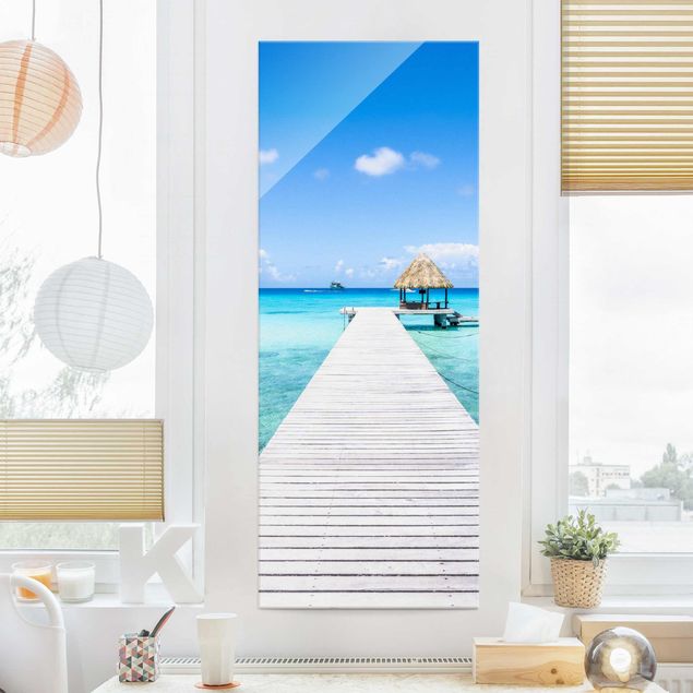 Quadri in vetro caraibi Vacanza tropicale