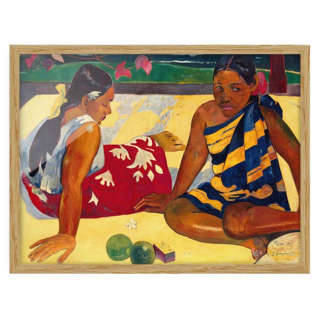 Quadro moderno Paul Gauguin - Parau Api (Due donne di Tahiti)