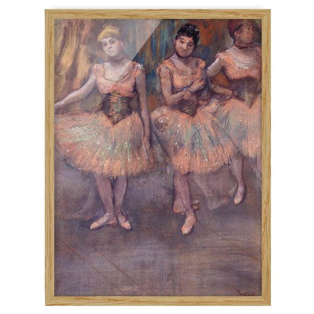 Quadri Impressionismo Edgar Degas - Tre ballerine prima dell'esercizio fisico