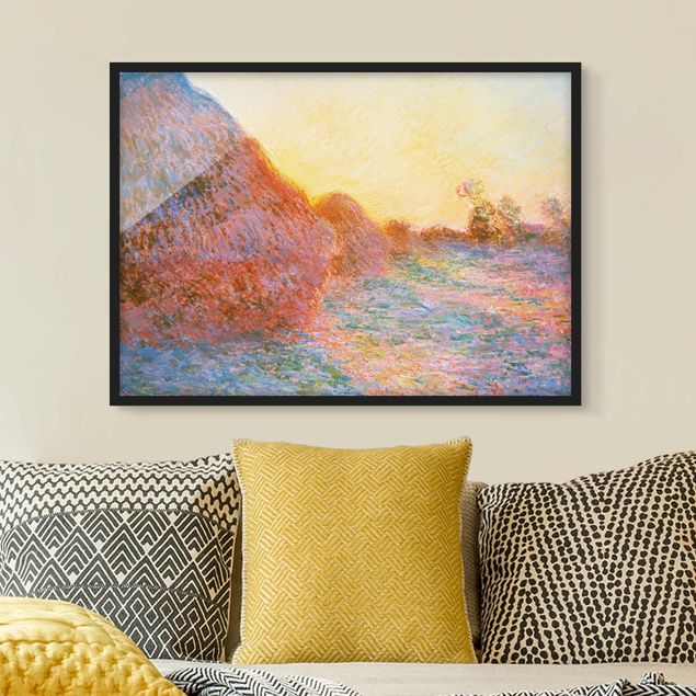 Riproduzioni Claude Monet - Un pagliaio alla luce del sole
