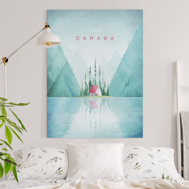 Quadri su tela con foresta Poster di viaggio - Canada