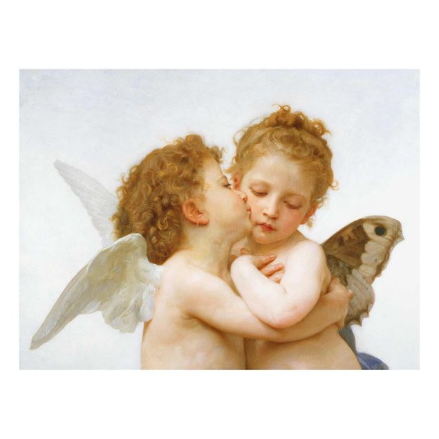 Quadri in vetro spirituali William Adolphe Bouguereau - Il primo bacio