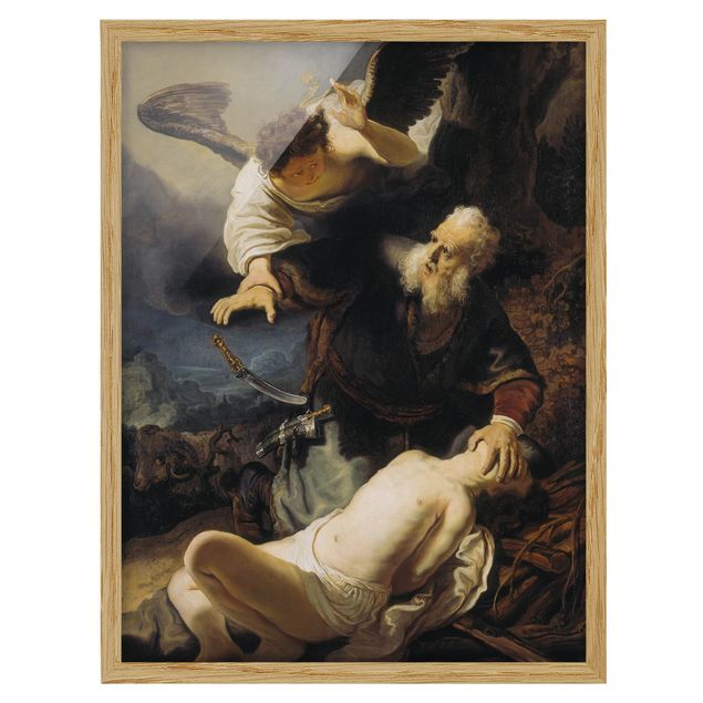 Quadri moderni   Rembrandt van Rijn - L'angelo impedisce il sacrificio di Isacco