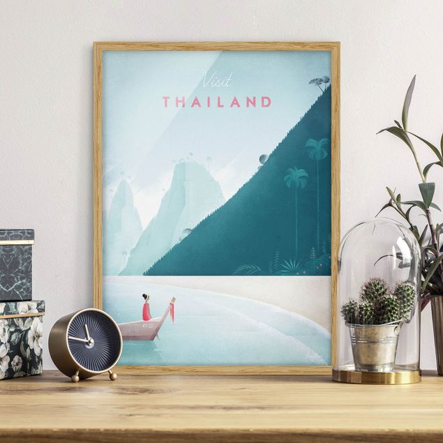 Quadri con cornice con spiaggia Poster di viaggio - Thailandia