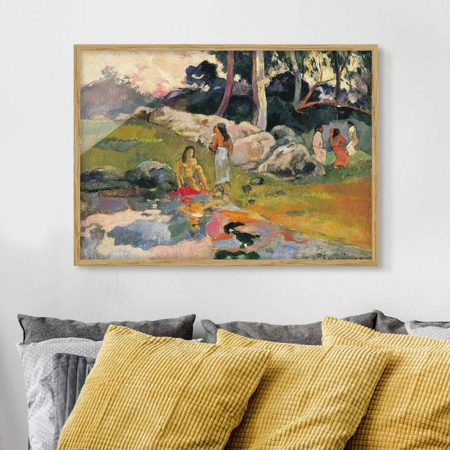Riproduzioni quadri famosi Paul Gauguin - Donne in riva al fiume