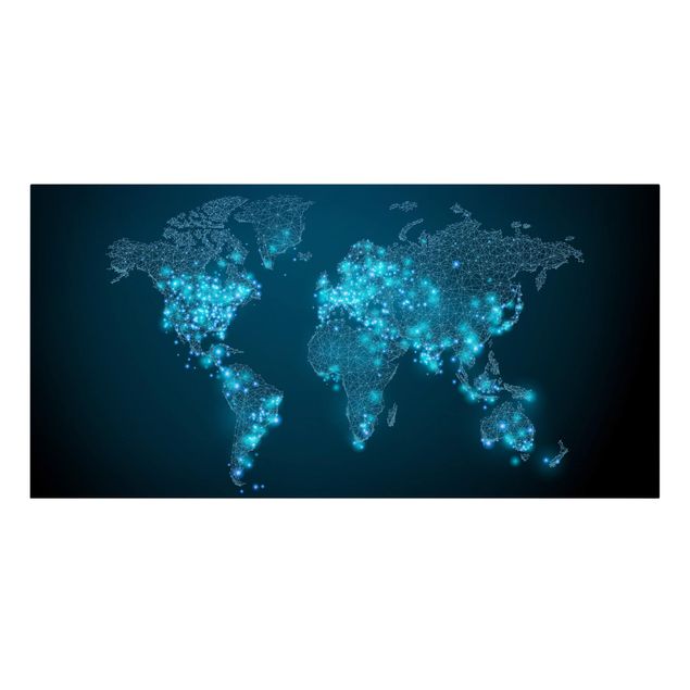 Quadri Mondo connesso - Mappa del mondo