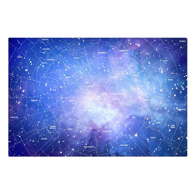 Stampe Carta stellare delle costellazioni Stelar