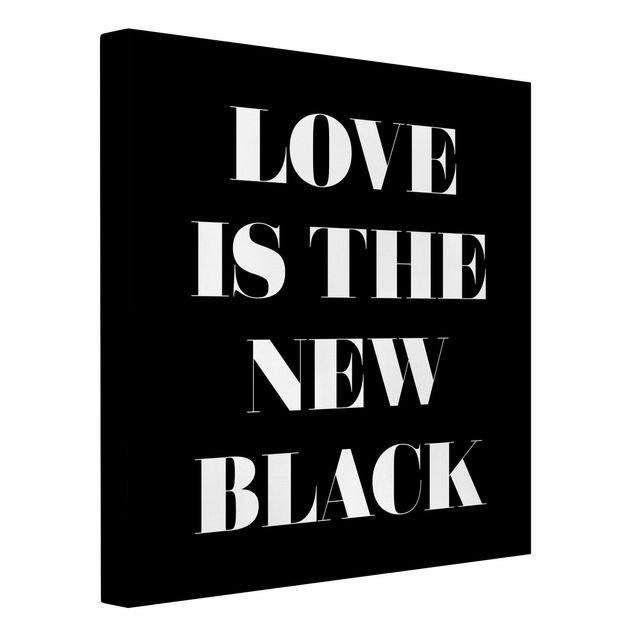 Quadro nero L'amore è il nuovo nero