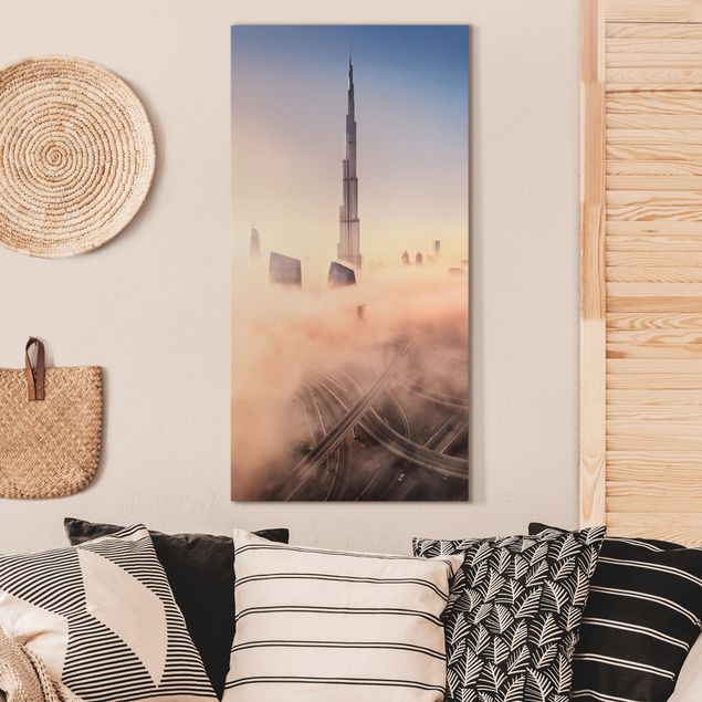 Quadri su tela Dubai Skyline di celeste di Dubai