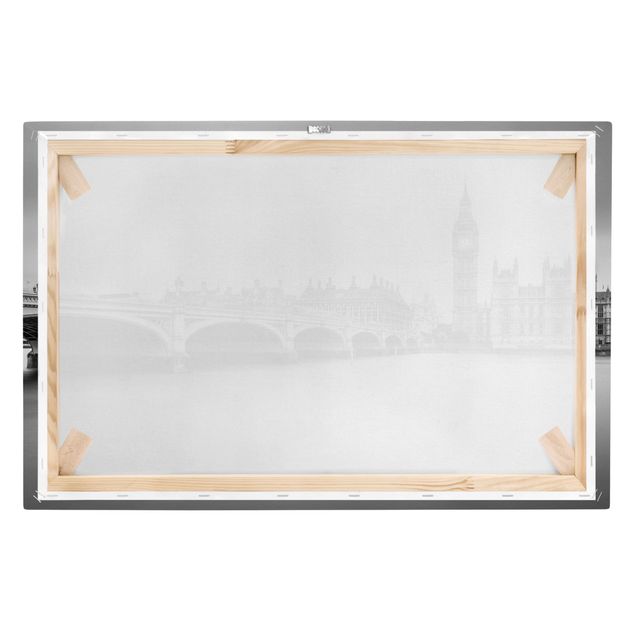Stampa su tela Il ponte di Westminster e il Big Ben