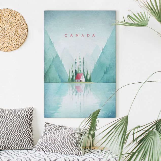 Quadri su tela con foresta Poster di viaggio - Canada