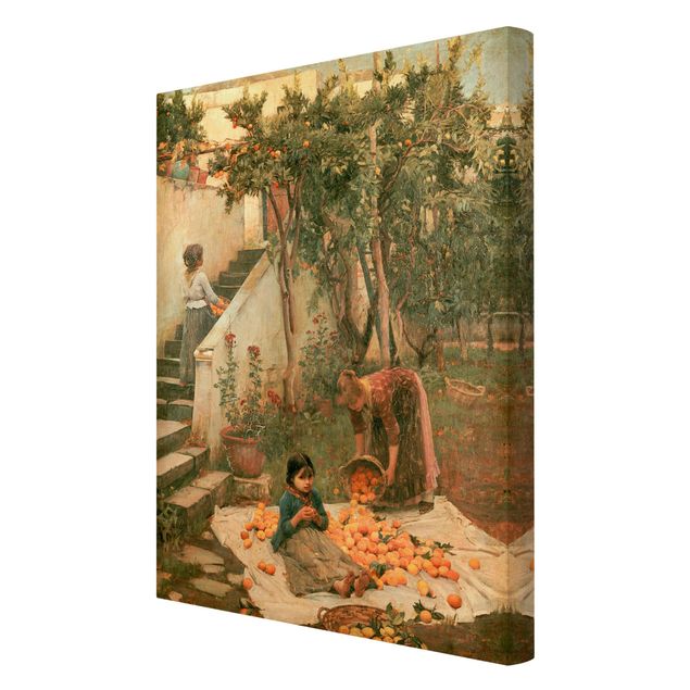 Stampe John William Waterhouse - I raccoglitori di arance
