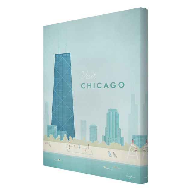 Quadri Henry Rivers Poster di viaggio - Chicago