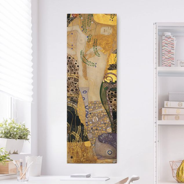 Stampe quadri famosi Gustav Klimt - Serpenti d'acqua I