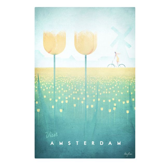 Quadri Henry Rivers Poster di viaggio - Amsterdam
