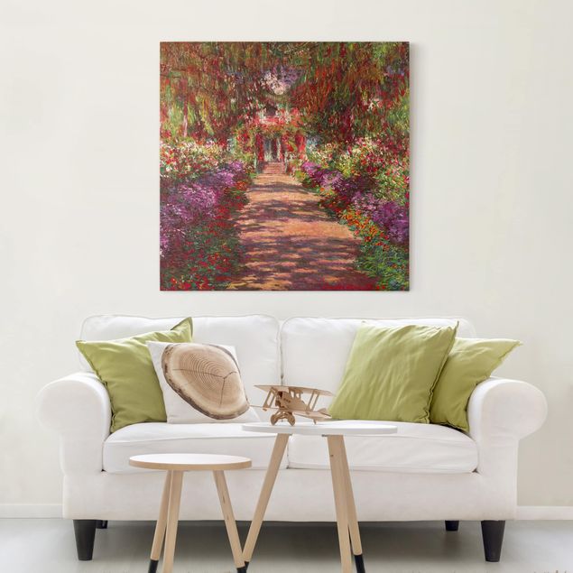 Stile di pittura Claude Monet - Sentiero nel giardino di Monet a Giverny