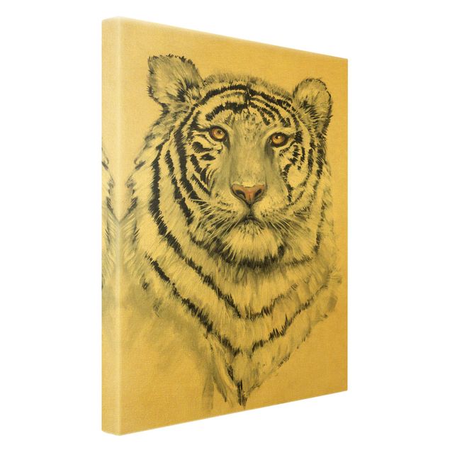 Stampe Ritratto di tigre bianca I