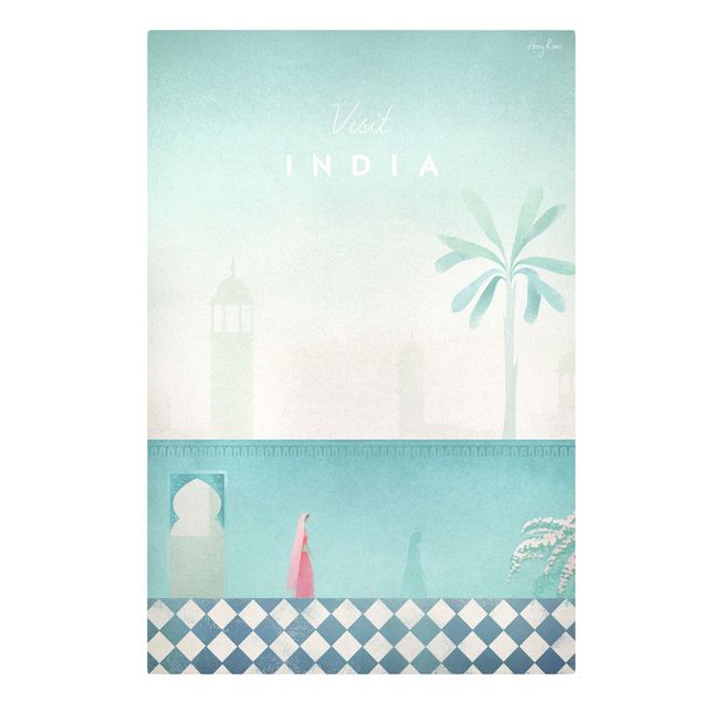 Quadri skyline  Poster di viaggio - India