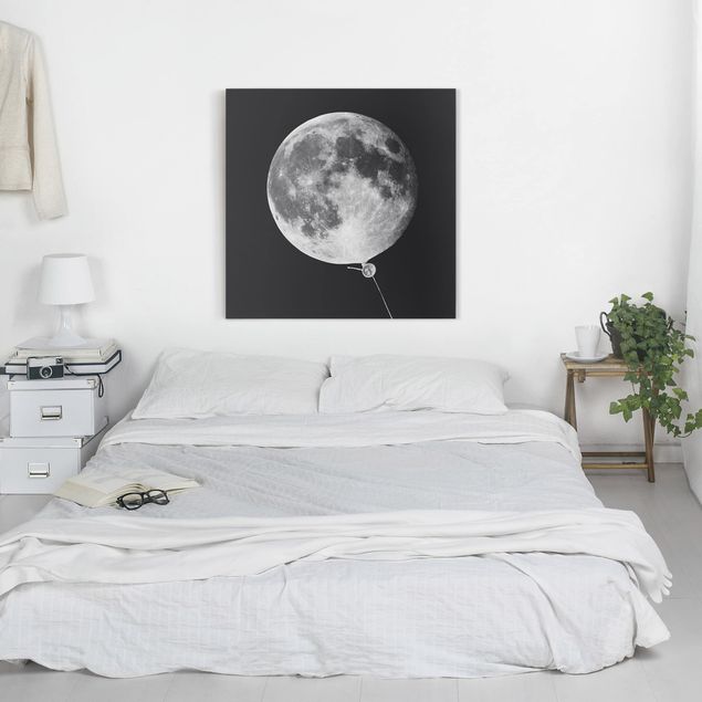 Riproduzione quadri famosi Palloncino con luna