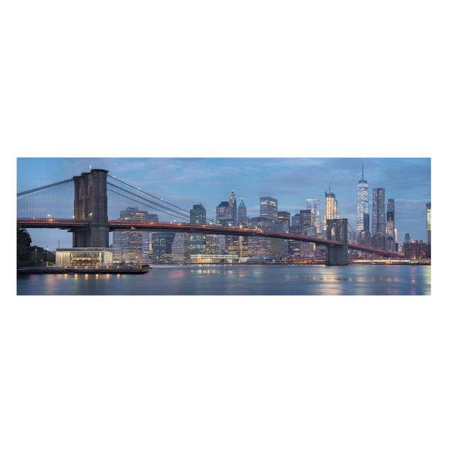Stampe su tela città Ponte di Brooklyn Manhattan New York
