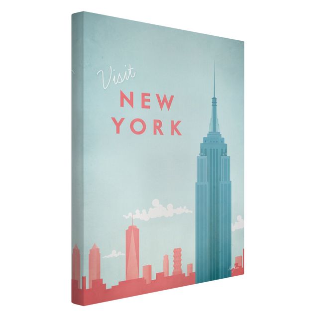 Quadro vintage Poster di viaggio - New York