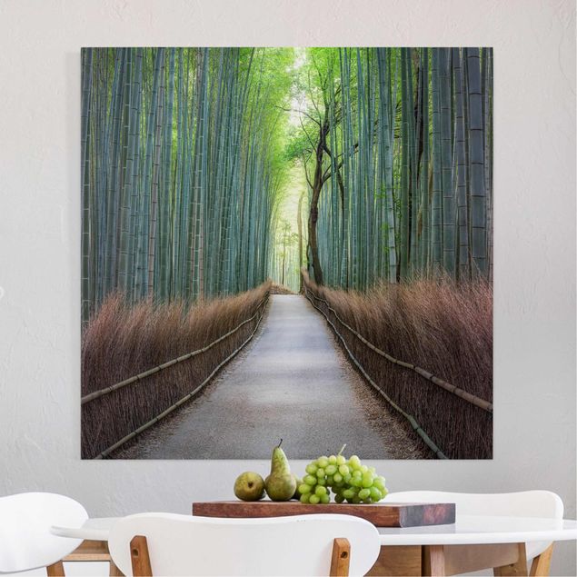 Quadri paesaggistici Il sentiero attraverso il bambù