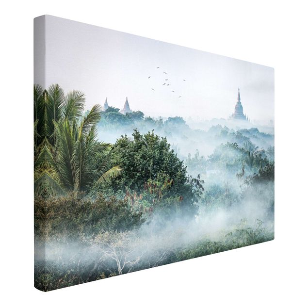 Quadri paesaggistici Nebbia mattutina sulla giungla di Bagan