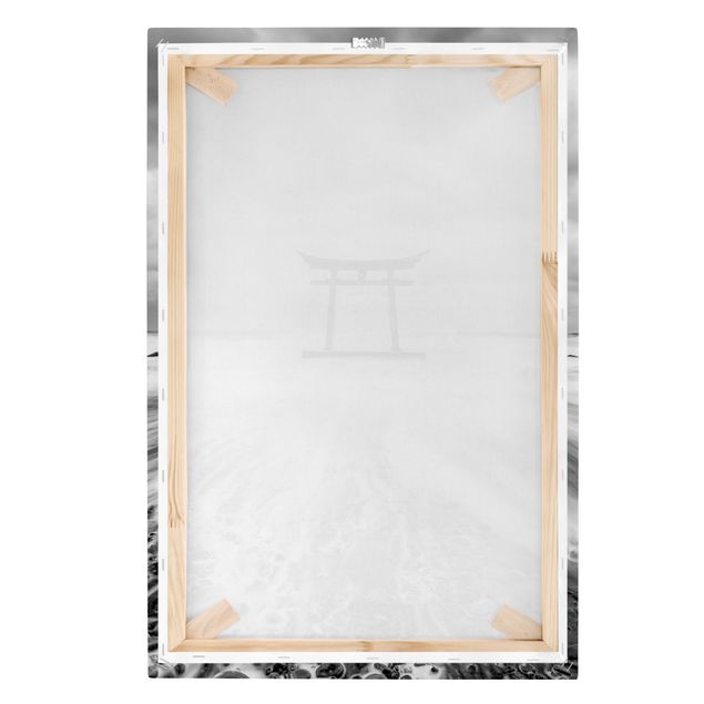 Stampe su tela Torii giapponese nell'oceano