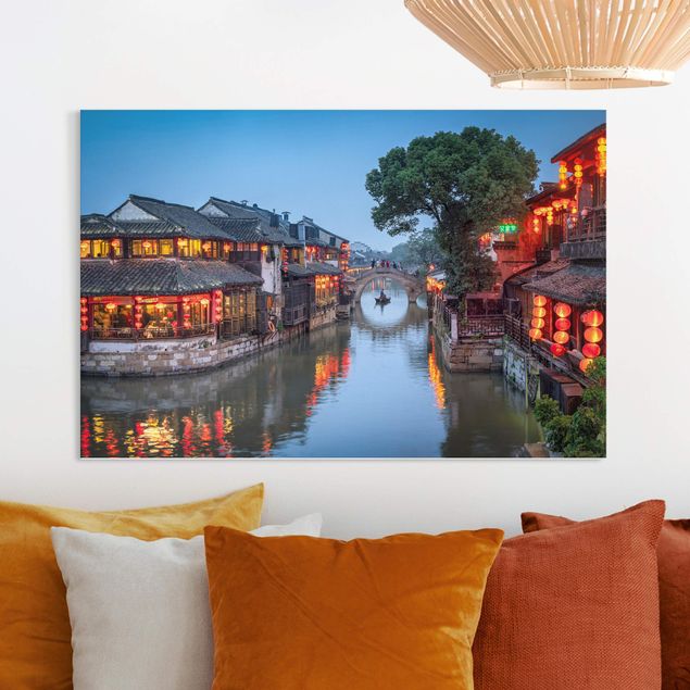 Quadri su tela Asia Serata d'atmosfera a Xitang