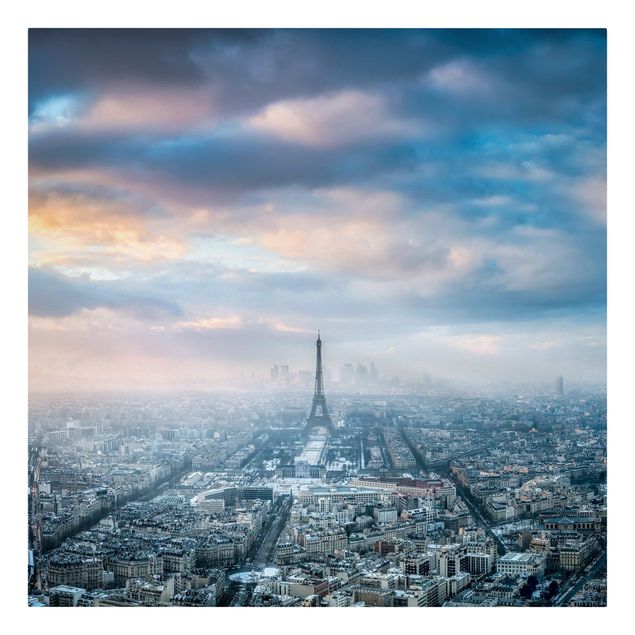 Stampa su tela città Inverno a Parigi