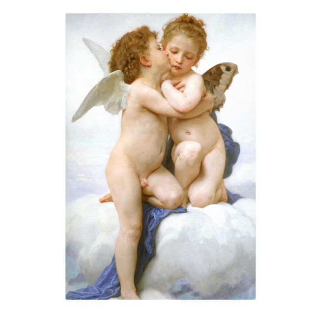 Quadri su tela spirituali William Adolphe Bouguereau - Il primo bacio