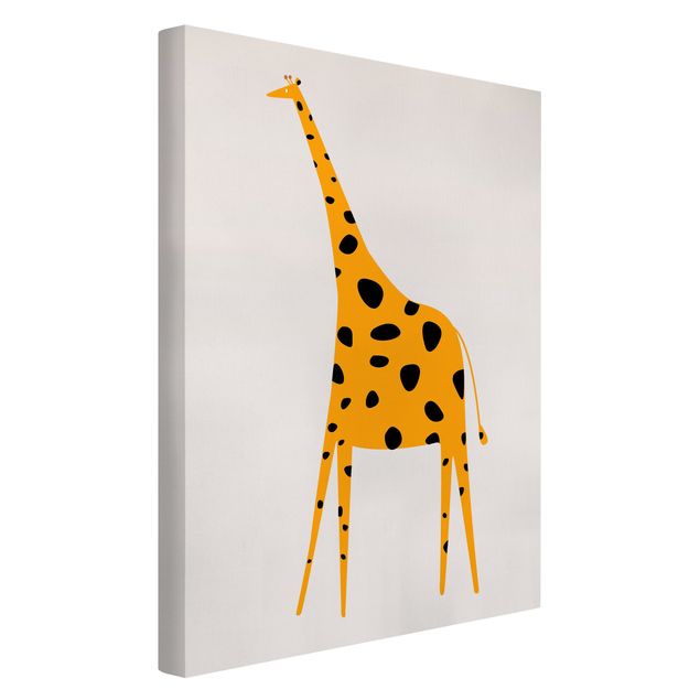 Quadro giraffa Giraffa gialla