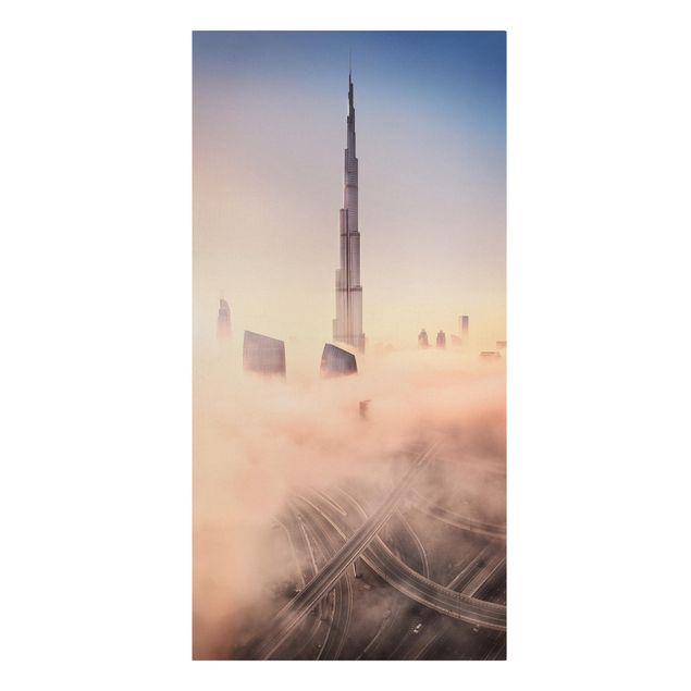 Quadri città Skyline di celeste di Dubai