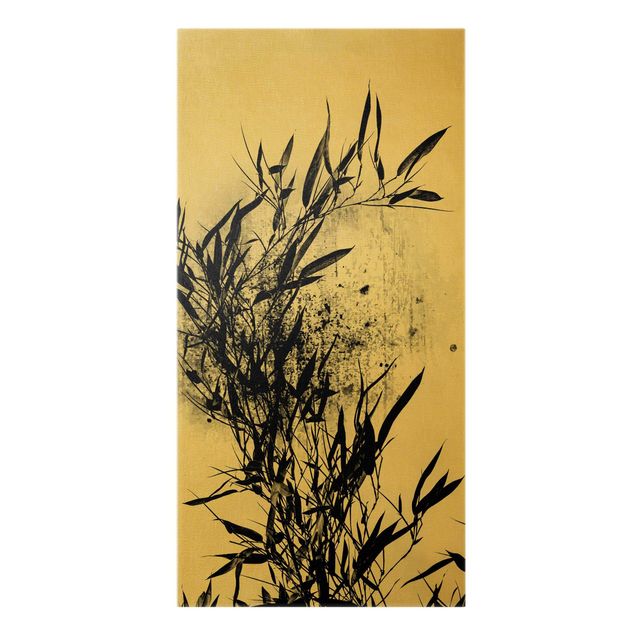 Quadro moderno Mondo vegetale grafico - Bambù nero
