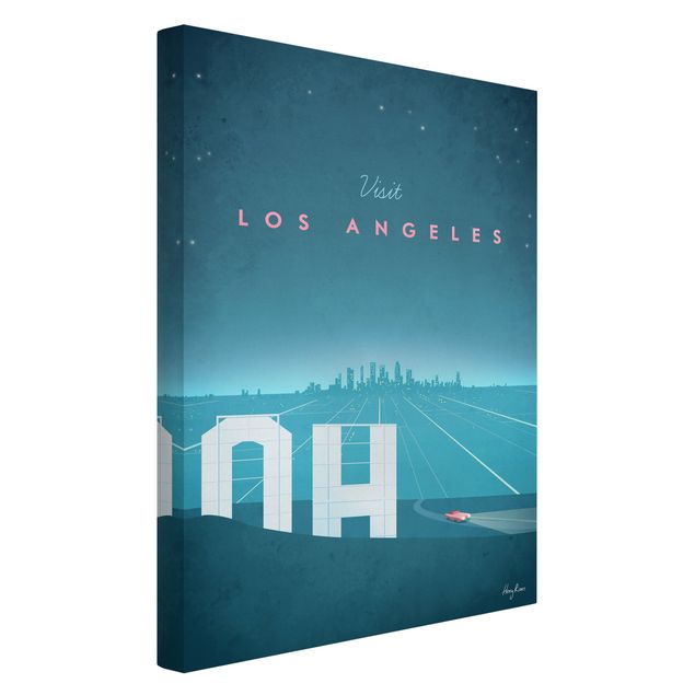 Quadro città Poster di viaggio - Los Angeles