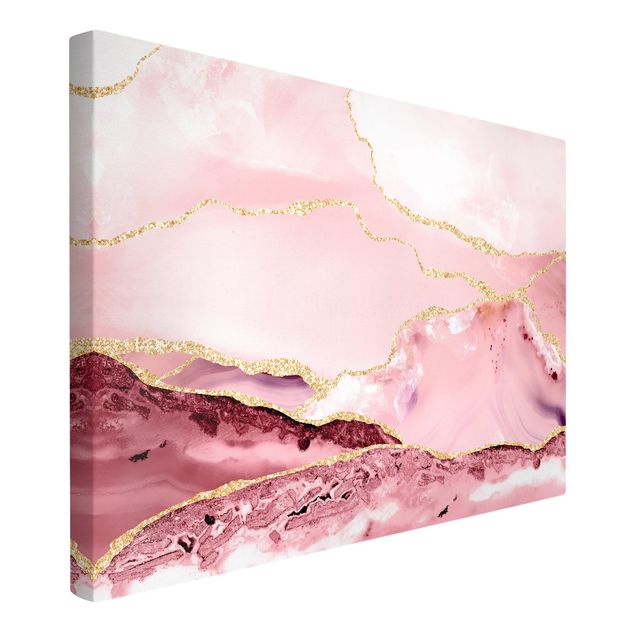 Riproduzioni quadri Estratto Monti rosa con Golden Lines