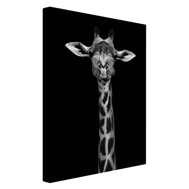 Quadri moderni   Ritratto di giraffa scura