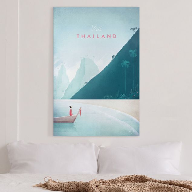 Quadri su tela con montagne Poster di viaggio - Thailandia