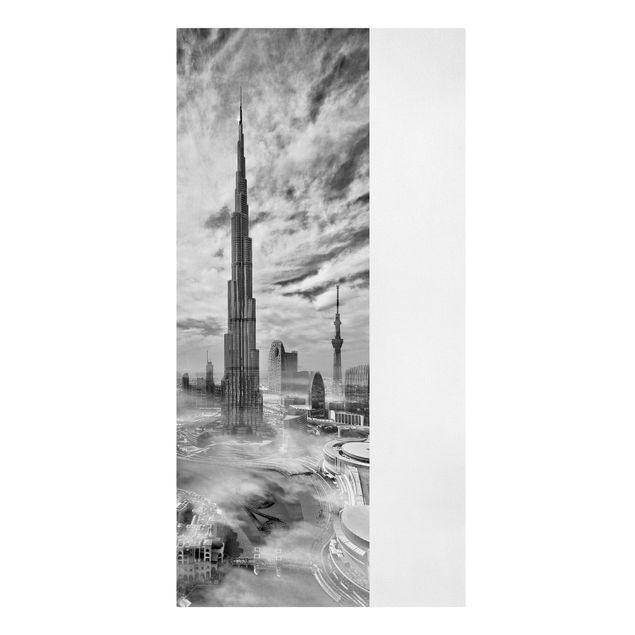 Quadri in bianco e nero Super Skyline di Dubai