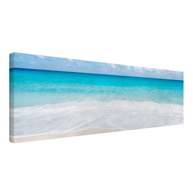 Quadri su tela con spiaggia Onda blu