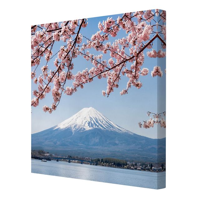 Quadro moderno Kirschblüten mit Berg Fuji