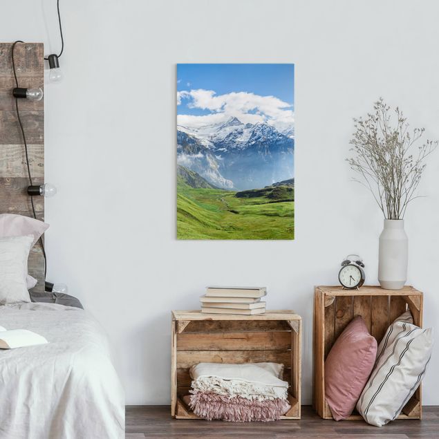 Quadri paesaggistici Panorama alpino di Swizz