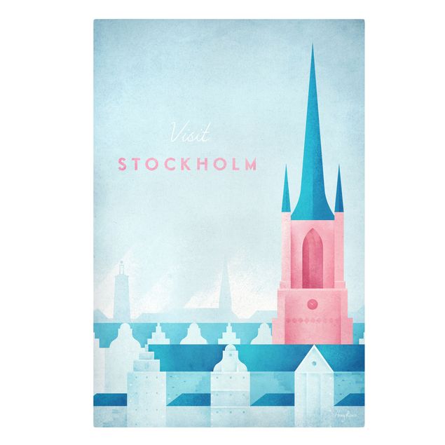 Quadri Henry Rivers Poster di viaggio - Stoccolma