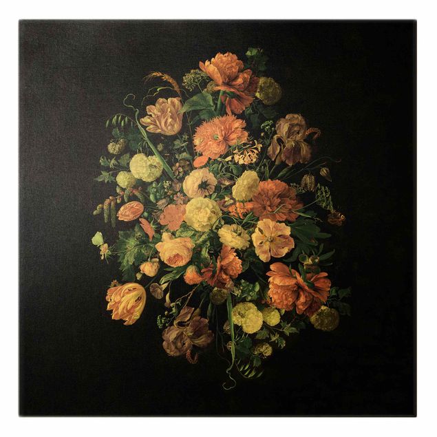 Riproduzioni quadri famosi Jan Davidsz De Heem - Bouquet di fiori scuri