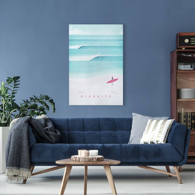 Quadri di mare Poster di viaggio - Biarritz